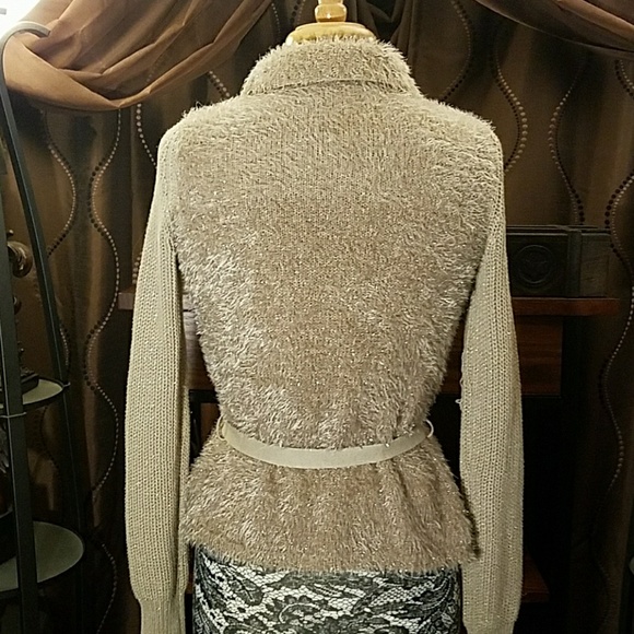 NWOT Vera Wang cozy glitter cardigan, size XS - Picture 5 of 6